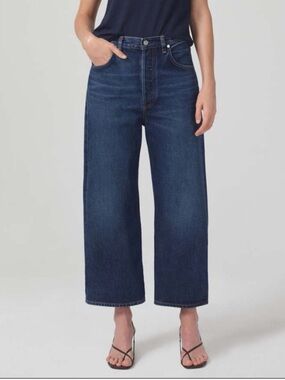 Citizens of Humanity Gaucho Wide-Leg Jeans Dark Blue 24